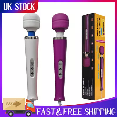 Uk Stock Speed Magic Wand Full Body Powerful Massager With Hitachi Motor Uk Plug • £13.89