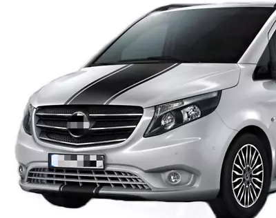 Car Hood Racing Stripe Sticker For Mercedes Benz Vito Bonnet Bumper Vinyl Decal • $28.19