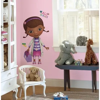 £18.44 • Buy New Disney DOC MCSTUFFINS 37” Giant Mural Wall Decals Girls Room Stickers Decor