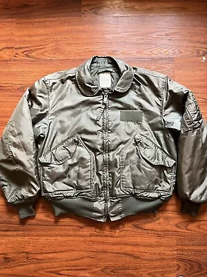 VTG USAF Men's Flight FLYERS Cold Weather Jacket Military CWU-45/P Large 42-44 • $91