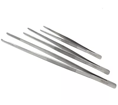 3 Tweezers Thumb Dressing Forceps 8  10  12  Serrated • $13.99