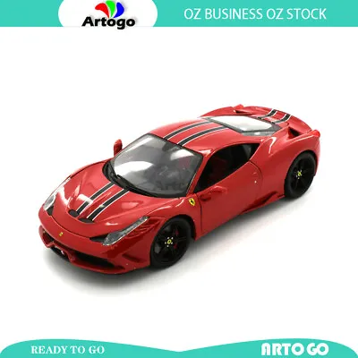 LICENSED Exclusive Ferrari Signature 458 Speciale Red Scale 1:18 Model Diecast • $110.51