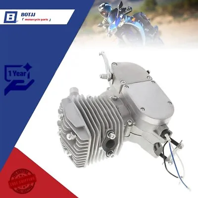 For Motorized Motorised Bicycle Bike Cycle Silver 80cc 2 Stroke Gas Engine Motor • $67.78