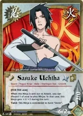1x Sasuke Uchiha [For The Aim] 589 Starter Rare Kage Summit Naruto CCG NM • $5.99