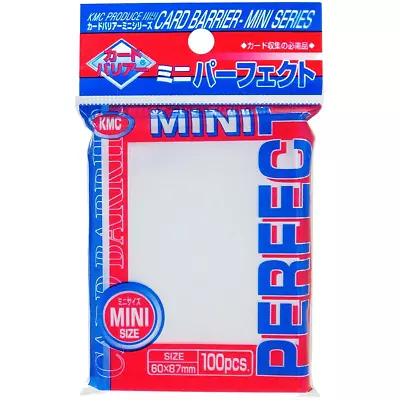 100 KMC Perfect Mini Inner Sleeves Card Protectors Barrier Small Japanese 60x87 • $7.95