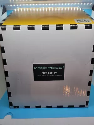 1 X Monoprice MST-660-2Y In-Ceiling Speakers  2-way  6-1/2  - Brand New • $28.85