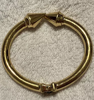 Vita Fede Womens Gold Tone Titan Bracelet Spring Hinged 2.5 Standard • $59