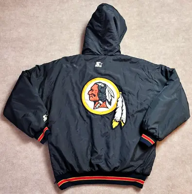 Vintage Washington Redskins Nfl Starter Jacket Coat Size Medium Commanders • $149.87