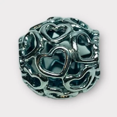 £22.35 • Buy Pandora Sterling 925 Silver Open Your Heart Charm Bead 790964