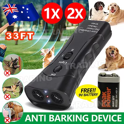 Dog Barking Control Anti Bark Device Ultrasonic Stop Repeller Trainer Tool Train • $12.95