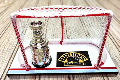 Boston Bruins NHL Stanley Cup Hockey Goalie Net Mini Replica Championship • $23.69