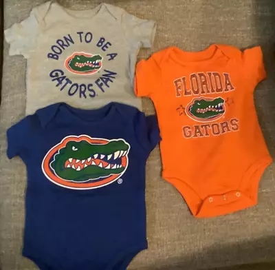 Newborn & Infant Royal/Orange/Heather Gray Florida Gators 3-Pack Born To Be • $20