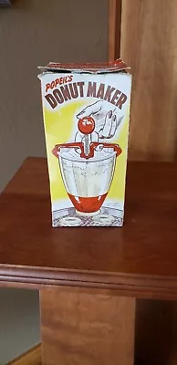 VINTAGE 1950s POPEIL'S No. 16 DONUT MAKER IN ORIGINAL BOX • $15.99