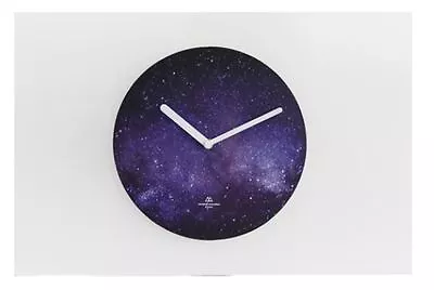 SECOND MANSION Modern Simple Design Wall Clock Silent Clock Mono - Universe • $29.50