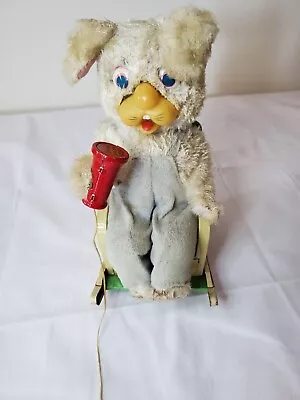 Vintage 1950s Modern Toys Telephone Bear Battery Operated Tin Toy Japan Non Work • $20
