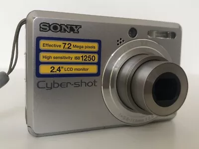 Sony Cyber Shot DSC-S730 7.2MP Point And Shoot Digital Camera Only Tested • $93.37