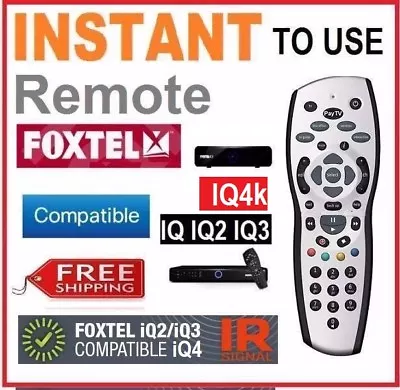 Brand New FOXTEL Remote Control Replacement For FOXTEL IQ IQ2 IQ3 IQ4K  (S)* • $19.59