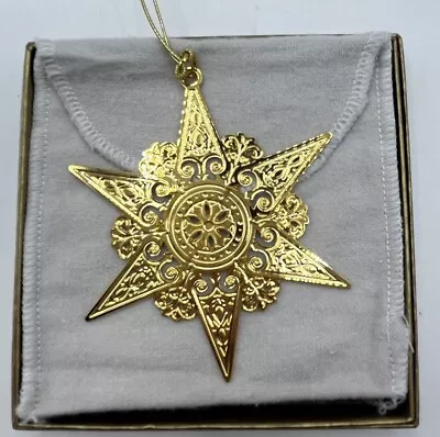 Metropolitan Museum Of Art MMA 2008 Gold Plated Star Ornament In Original Box • $49.95