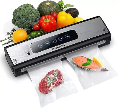 Vacuum Sealer Machine Elechomes Automatic Food Sealer Compact Design • $17.79