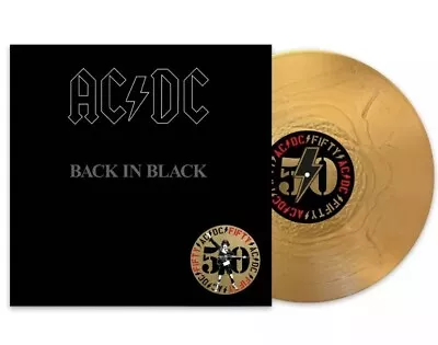 AC/DC 'Back In Black' NEW GOLD VINYL 50th ANNIVERSARY EDITION (2024) • $58.01