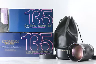 [Top MINT] Contax Carl Zeiss Planar 135mm F2 MMG 60th Lens In Box From JAPAN • $1999.99