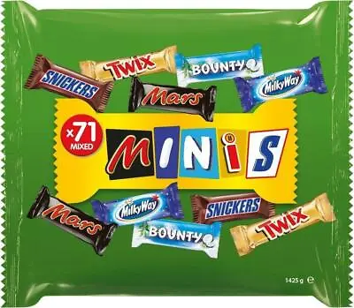 £11.99 • Buy Super Fun Size Mix Chocolate 71 Pack Snickers Mars Bounty Twix