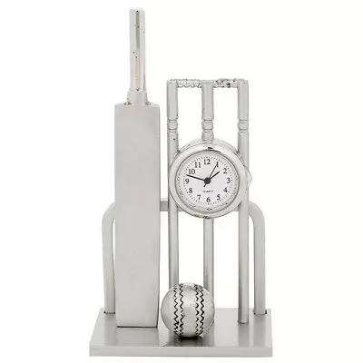 £24.99 • Buy Miniature Cricket Bat, Ball Wickets Stumps Novelty Collectors Desktop Desk Clock