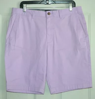 MENS J CREW SHORTS CHINO COTTON TWILL PURPLE 34  X 10   NEW • $18