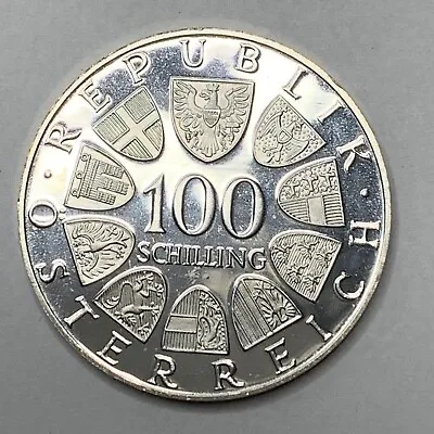 $27 • Buy 1977 Austria 100 Schilling Kremsmunster Silver Proof Coin. Great Condition