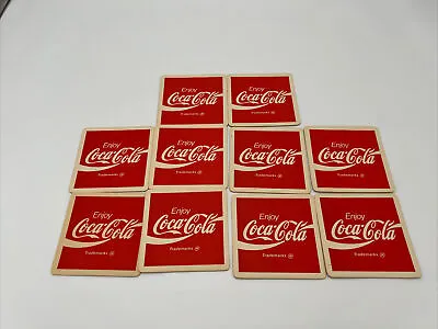 Vintage Coca-Cola Cardboard Coasters Set Of 10 Enjoy Coca-Cola  • $10.55