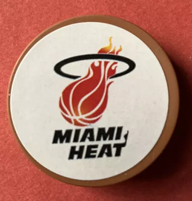 1990 Miami Heat  Mini NBA Vintage Gumball Basketball Disc Ball Decals ABA Old • $7.90