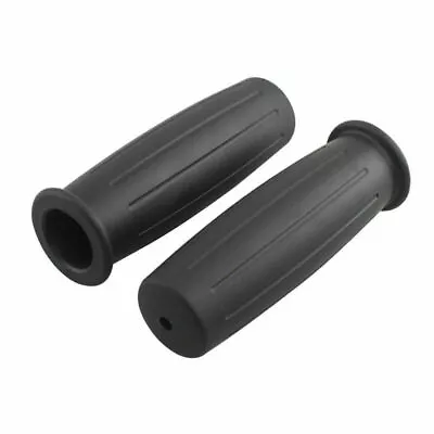 Pair 1  Motorcycle Handlebar Grips Rubber Vintage Coke Bottle Style For Harley A • $14.99