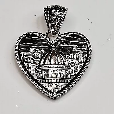 John Hardy JAI Sterling Love Lock Heart Pendant • $145