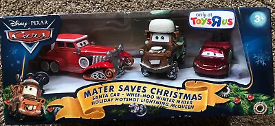 Disney Pixar Cars Santa Car Mater Saves Christmas Whee-Hoo Winter Mater HH LMQ • $177.79