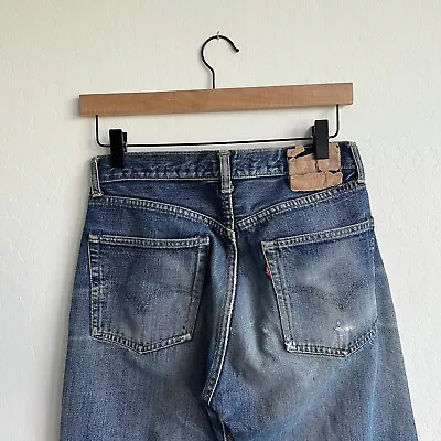 Vintage 60s 70s Levi's 501 Big E Selvedge Denim Jeans Size 28 X 29 501xx • $763.30