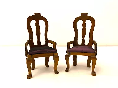 Vintage Miniature Dollhouse Chairs 1/12” Scale • $18