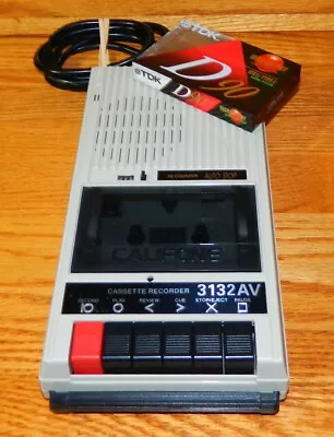 Califone 3132AV Portable Vintage Cassette Player / Recorder W/ Tape Works • $13.75