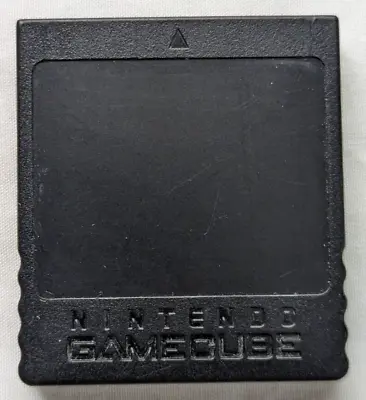 Nintendo GameCube Black Memory Card Authentic/OEM DOL-014 251 Blocks *Tested* • $11.50