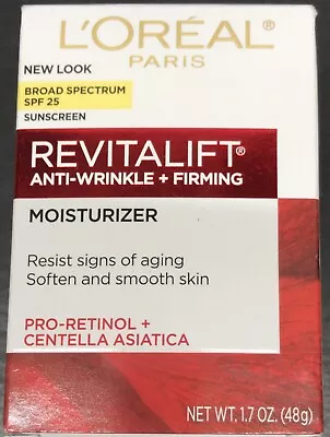 L'oreal Revitalift Anti-wrinkle+firm Spf 25Cream 1.7 Oz  Exp. 10/2024+ (F2) • $15