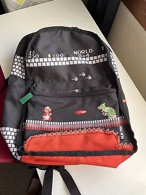 £14 • Buy Super Mario Reversible Flip Pak Backpack - VGC - School Bag