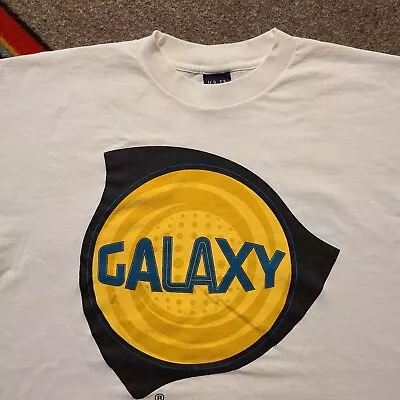 Vintage 90s LA Galaxy T Shirt Adult Large MLS Soccer Promo Tee • $45