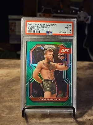 2021 Panini Prizm UFC - Green Prizm #30 Conor McGregor PSA 9 NO RESERVE! • $0.99