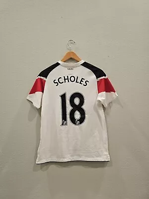 Manchester United 2010 2011 Scholes Away Shirt Football Soccer Boys Size Xl • $44