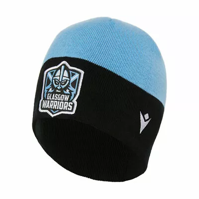 £11.95 • Buy MACRON Glasgow Warriors Rugby Acrylic Beanie Hat [sky/black]