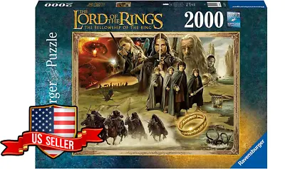 NEW Ravensburger 16927 Lord Of The Rings: Fellowship Of The Ring 2000 Pc Puzzle • $42.95