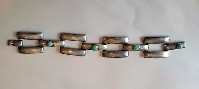 Native American Turquoise & Silver Bracelet • $9.99