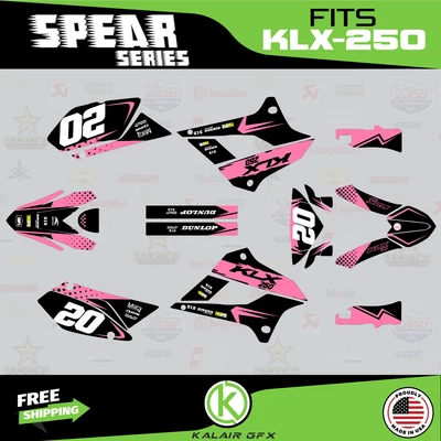 $79.99 • Buy Graphics Kit For Kawasaki KLX250 (2008-2020) KLX 250 Spear Series - Pink