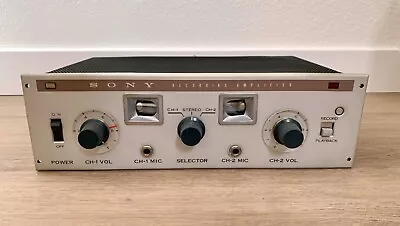 Vintage SONY SRA-2 Stereo 2 Channel Pre Amp Tube Amplifier • $200