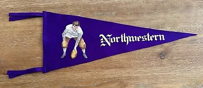 Vintage 1908-12 Northwestern University Wildcats Football Pennant - Fantastic • $1600