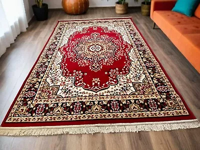 Luxurious Red Area Rug For Living Room Or Bedroom • $190